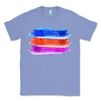 Colony Blue Blue Orange Purple Colored Triple Brush Strokes Classic Tee - Bettercallsaul