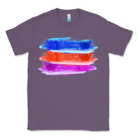 Lavender Blue Orange Purple Colored Triple Brush Strokes Classic Tee - Bettercallsaul