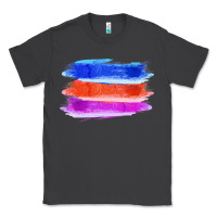 Smoke Blue Orange Purple Colored Triple Brush Strokes Classic Tee - Bettercallsaul