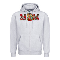 Heather Grey mom lady of guadalupe Zipper Hoodie - BarkalooDesign