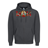 Smoke mom lady of guadalupe Zipper Hoodie - BarkalooDesign