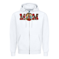 White mom lady of guadalupe Zipper Hoodie - BarkalooDesign