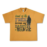 Peanut Butter land of the free because my daddy is brave Urban Heavy Tee - HRA Design Shop