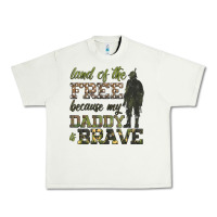 Pistachio land of the free because my daddy is brave Urban Heavy Tee - HRA Design Shop