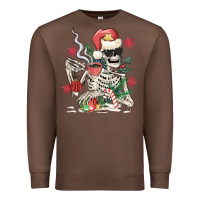 Chestnut skeleton santa Premium Sweatshirt - MaliasSmallBusiness