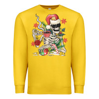 Lemon skeleton santa Premium Sweatshirt - MaliasSmallBusiness