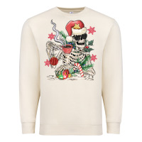 Sandshell skeleton santa Premium Sweatshirt - MaliasSmallBusiness