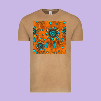 Western Dreamcatchers Seamless Pattern Vintage Tee Designed By Hra Design Shop