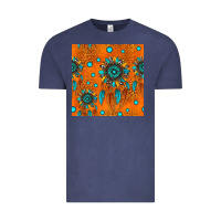 Vintage Denim western dreamcatchers seamless pattern Vintage Tee - HRA Design Shop