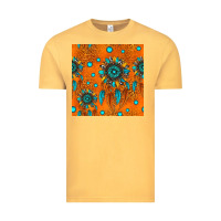 Vintage Mustard western dreamcatchers seamless pattern Vintage Tee - HRA Design Shop