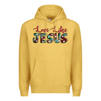 Antique Gold love like jesus Premium Hoodie - AdoDesignShop