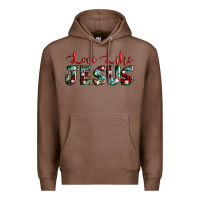 Chestnut love like jesus Premium Hoodie - AdoDesignShop