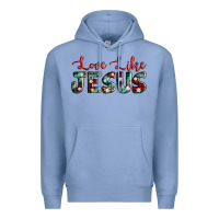Colony Blue love like jesus Premium Hoodie - AdoDesignShop