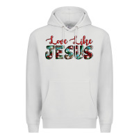 Dove Grey love like jesus Premium Hoodie - AdoDesignShop