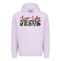 Lilac love like jesus Premium Hoodie - AdoDesignShop