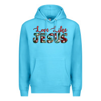 Ocean Blue love like jesus Premium Hoodie - AdoDesignShop