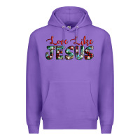 Purple love like jesus Premium Hoodie - AdoDesignShop