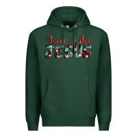 Sports Green love like jesus Premium Hoodie - AdoDesignShop