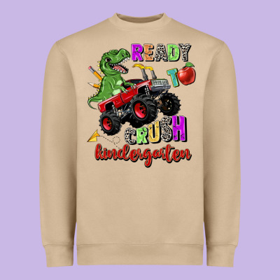 Ready To Crush Kindergarten Heavyweight Sweatshirt Designed By Zillion Design Studio