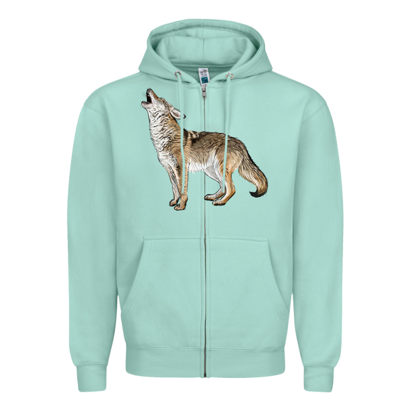 Howling Coyote Zipper Hoodie by LillyAllenDesigns | Teevron