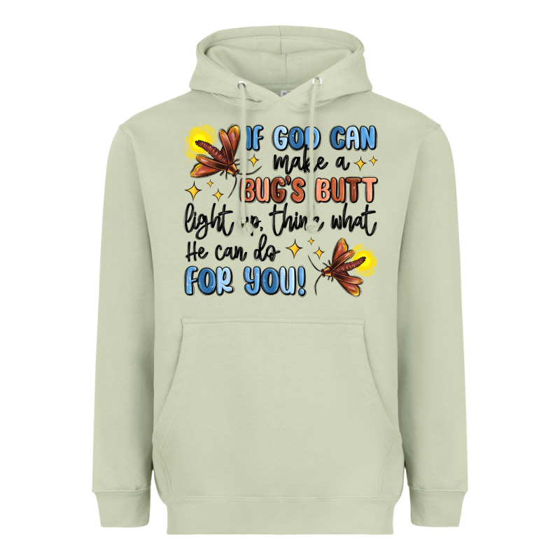 If God Can Make A Bugs Butt Light Up Heavyweight Hoodie by MaliasSmallBusiness | Teevron