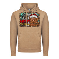 Merry Christmas Highland Cow Vintage Hoodie | Teevron