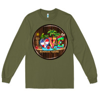 Army Green dominican republic coasters Long Sleeve Tee - AdoDesignShop