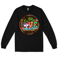 Black dominican republic coasters Long Sleeve Tee - AdoDesignShop