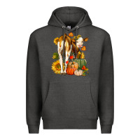 Charcoal Heather Fall Heifer Premium Hoodie - LillyAllenDesigns