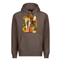 Coffee Fall Heifer Premium Hoodie - LillyAllenDesigns