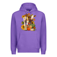 Purple Fall Heifer Premium Hoodie - LillyAllenDesigns