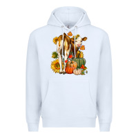White Fall Heifer Premium Hoodie - LillyAllenDesigns