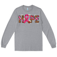Heather Grey hope and cancer ribbon Long Sleeve Tee - AdoDesignShop