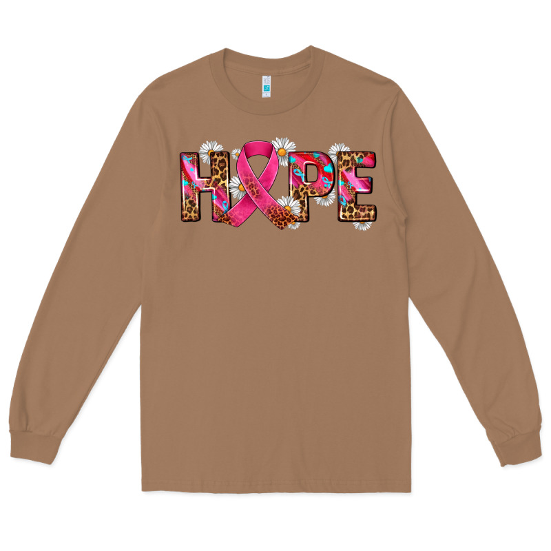 Hope And Cancer Ribbon Long Sleeve Tee by AdoDesignShop | Teevron