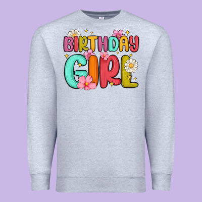 Birthday Girl Premium Sweatshirt Designed By Maliassmallbusiness