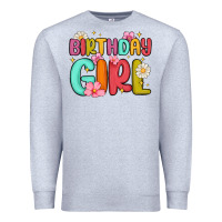 Heather Grey birthday girl Premium Sweatshirt - MaliasSmallBusiness