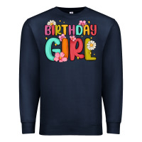 Navy birthday girl Premium Sweatshirt - MaliasSmallBusiness