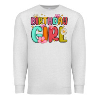 Oatmeal Heather birthday girl Premium Sweatshirt - MaliasSmallBusiness
