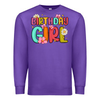 Purple birthday girl Premium Sweatshirt - MaliasSmallBusiness