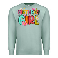 Seafoam birthday girl Premium Sweatshirt - MaliasSmallBusiness