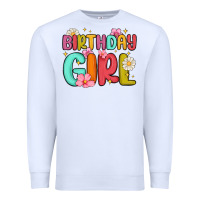 White birthday girl Premium Sweatshirt - MaliasSmallBusiness