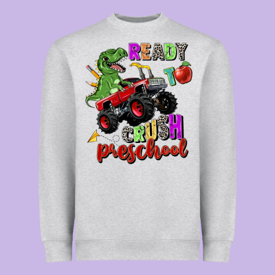 Ready To Crush Preschool Heavyweight Sweatshirt Designed By Zillion Design Studio