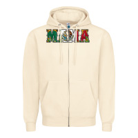 Sandshell mexican flag mama Zipper Hoodie - Jasminsmagicworld