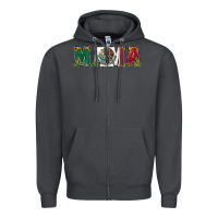 Mexican Flag Mama Zipper Hoodie | Teevron