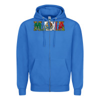 True Royal mexican flag mama Zipper Hoodie - Jasminsmagicworld