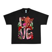 Black love cow valentine Urban Heavy Tee - RacoonDesign