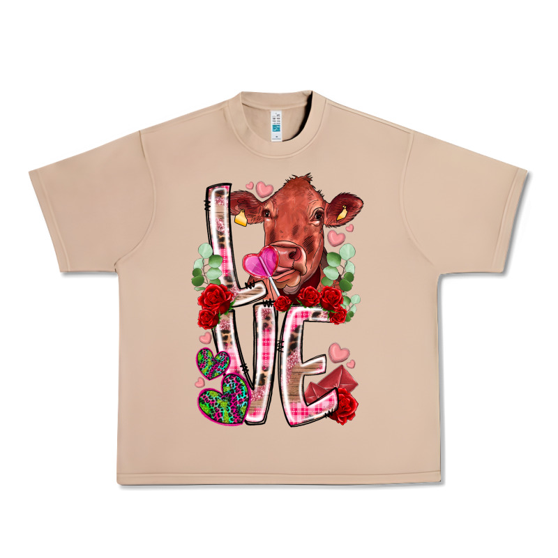 Love Cow Valentine Urban Heavy Tee by RacoonDesign | Teevron