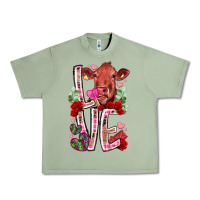 Oil Green love cow valentine Urban Heavy Tee - RacoonDesign