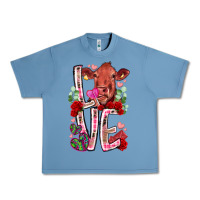 Pebble Blue love cow valentine Urban Heavy Tee - RacoonDesign