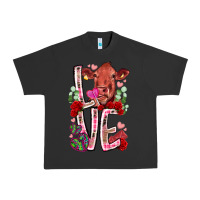 Pigment Black love cow valentine Urban Heavy Tee - RacoonDesign